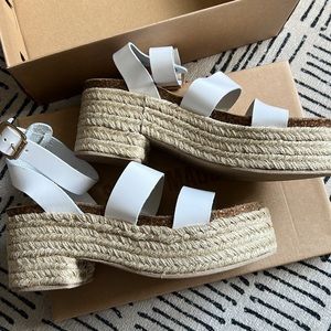 NEW IN BOX Steve Madden Leather Espadrille Sandals